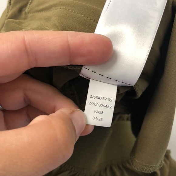 Athleta Wide Leg Jumpsuit Womens 6 Green Sleeveless Granola Earthy Boho - Picture 12 of 12